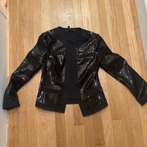 Black sequin jacket xs